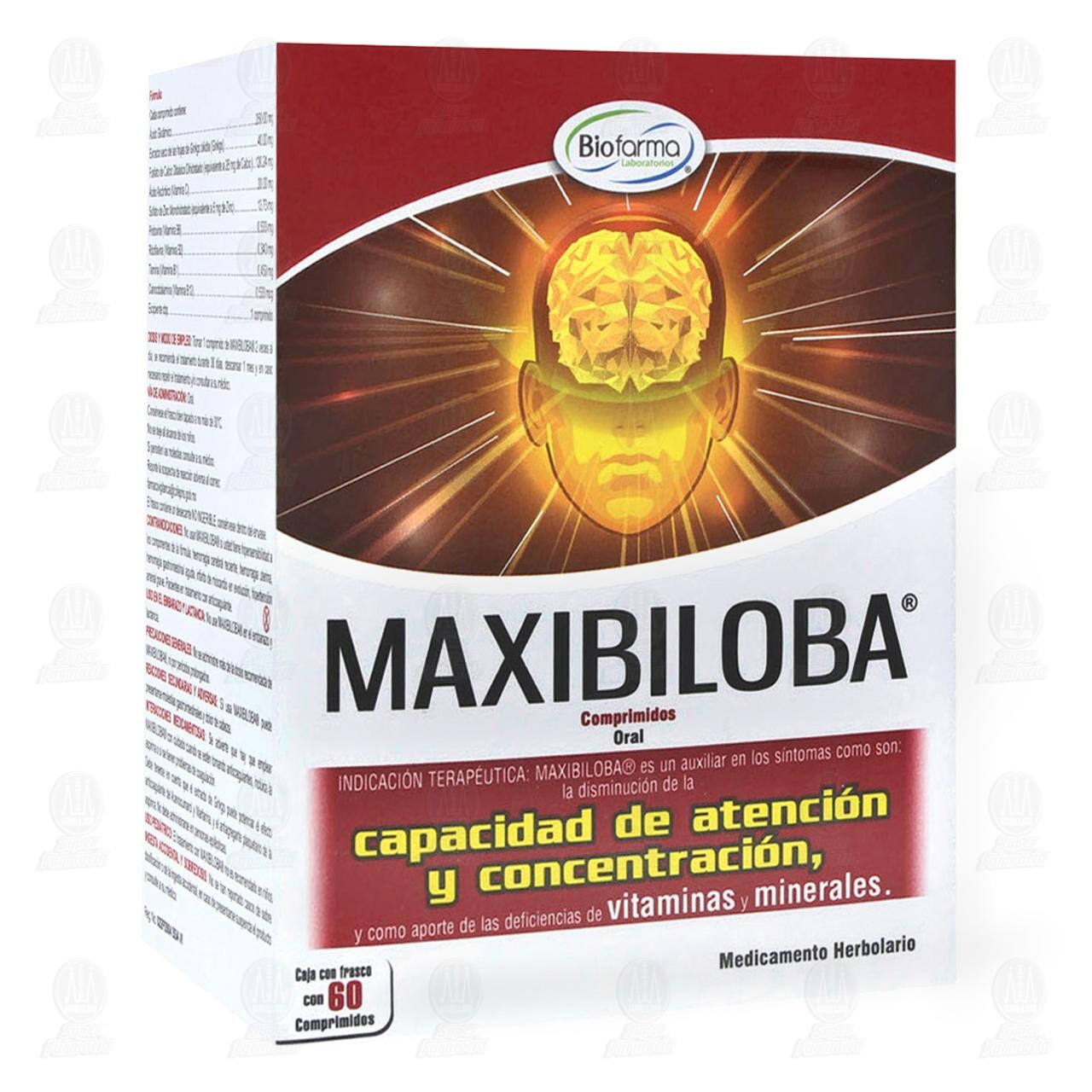 Maxibiloba, 60 Comprimidos. image number 0