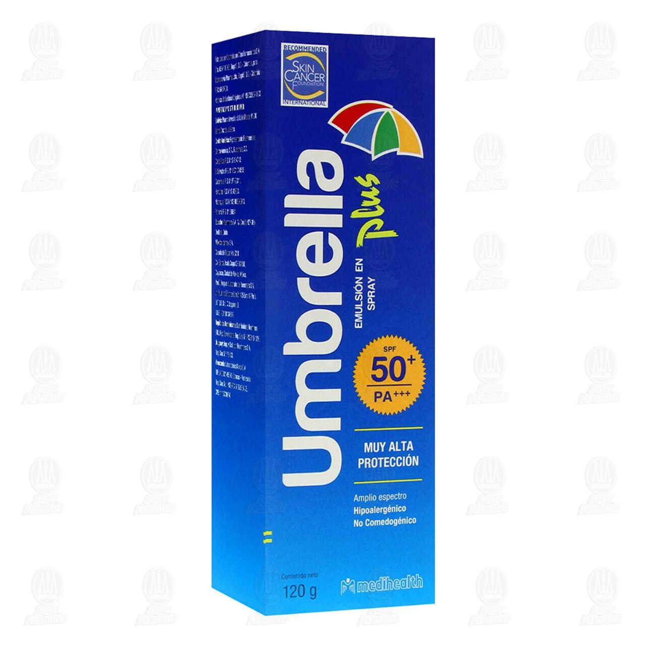 Umbrella Plus Emulsión Spray FPS50+, 120 gr. 