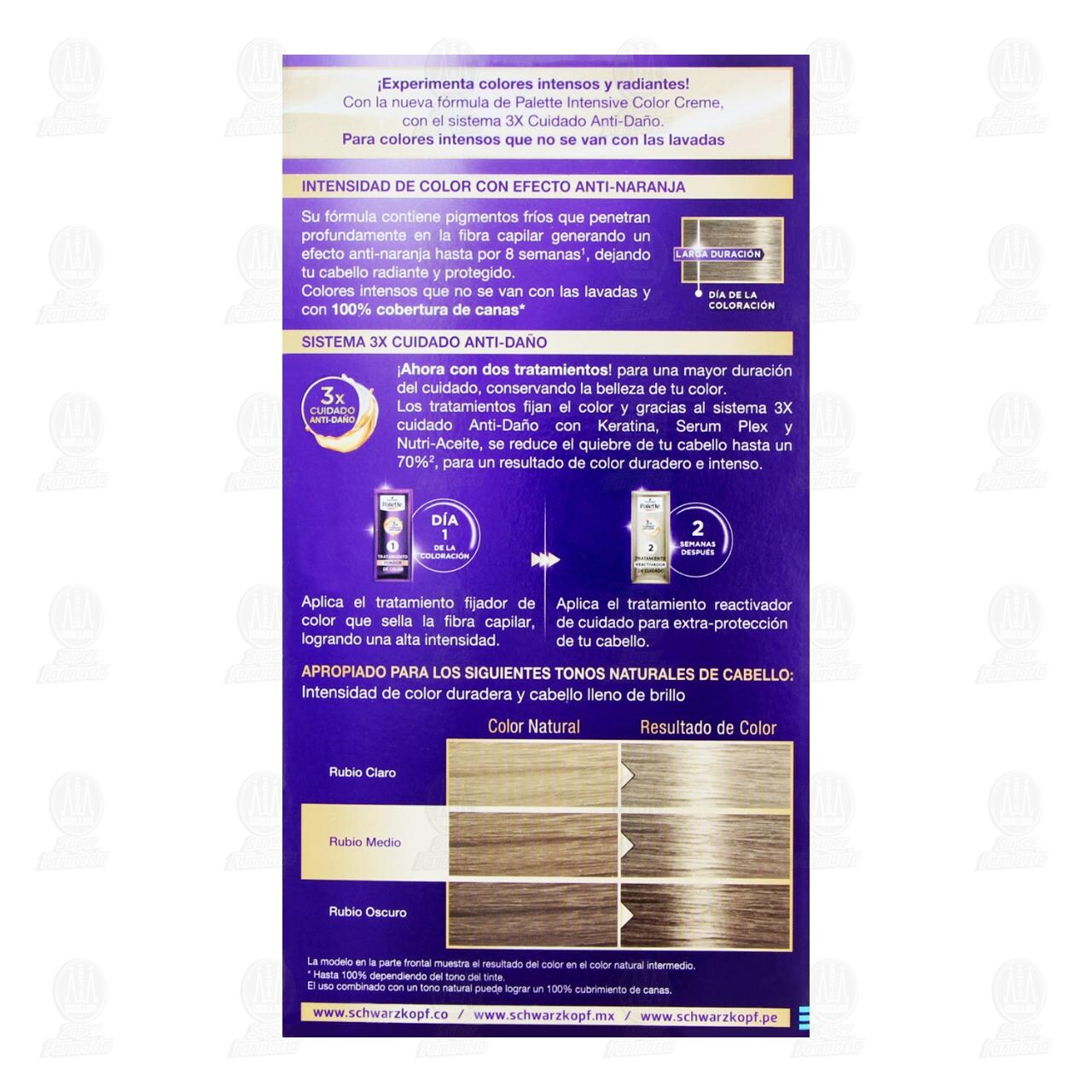 Tinte Palette Intensive Color Creme Rubio Extra Claro Cenizo (9-1), 1 pz. image number 2