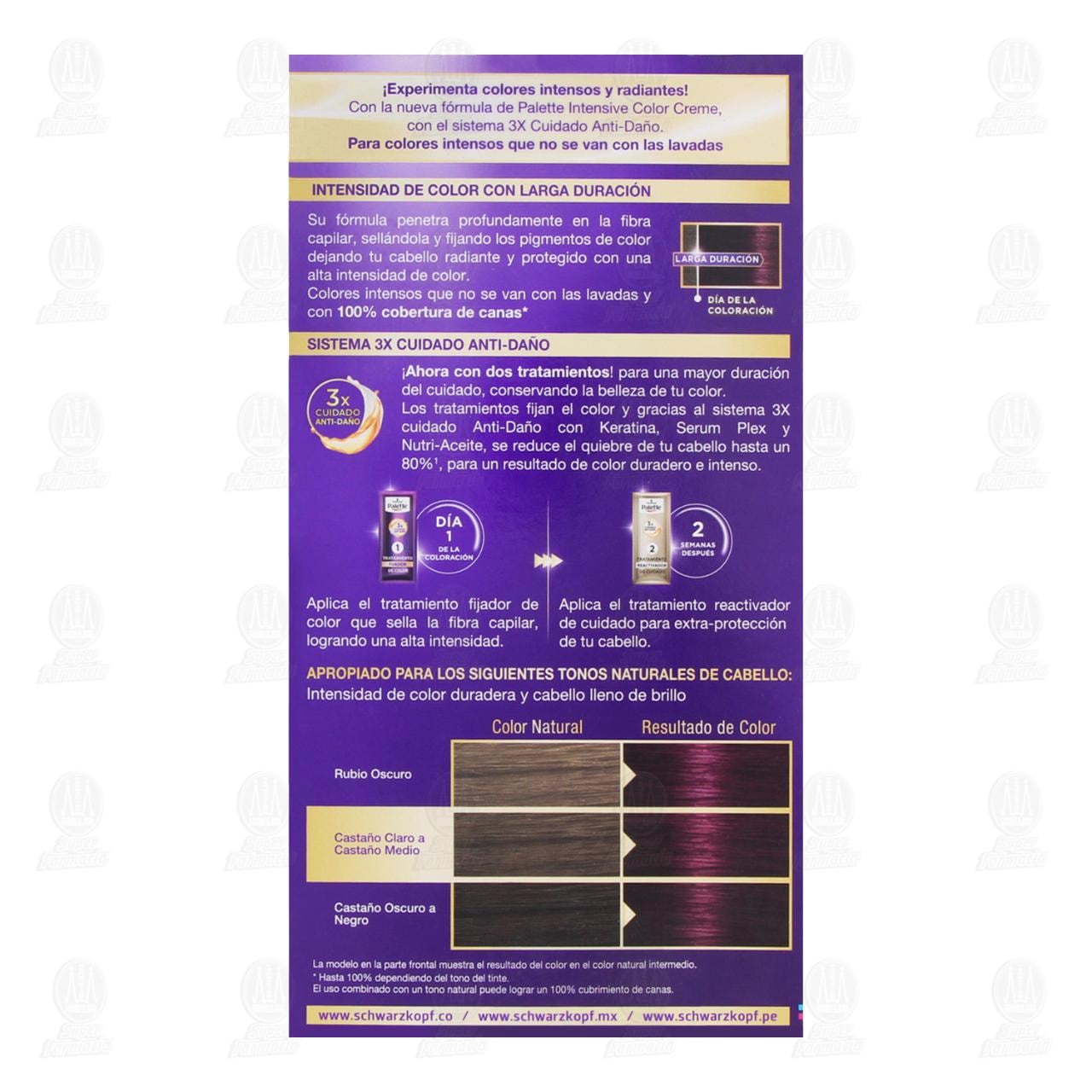 Tinte Palette Intensive Color Creme Violeta Rojizo (4-90), 1 pz. image number 2