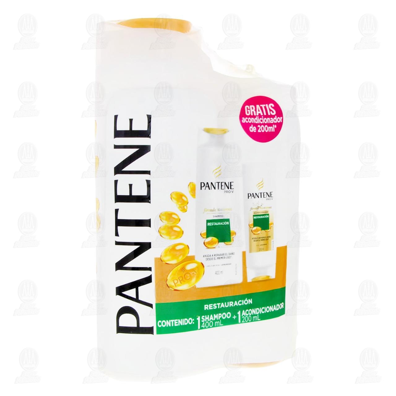 Imagen para Pack Pantene Pro-V Restauración con Shampoo 400 ml + Acondicionador 200 ml, 2 pzas.