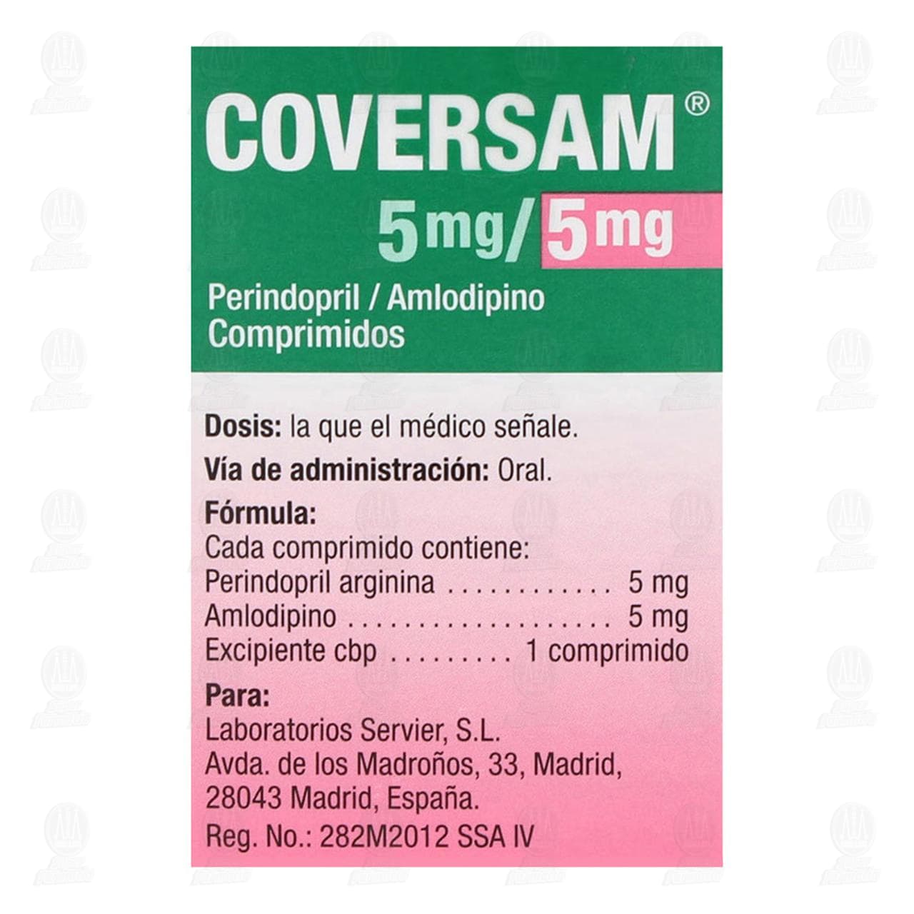 Coversam 5mg/5mg, 30 Comprimidos. image number 3