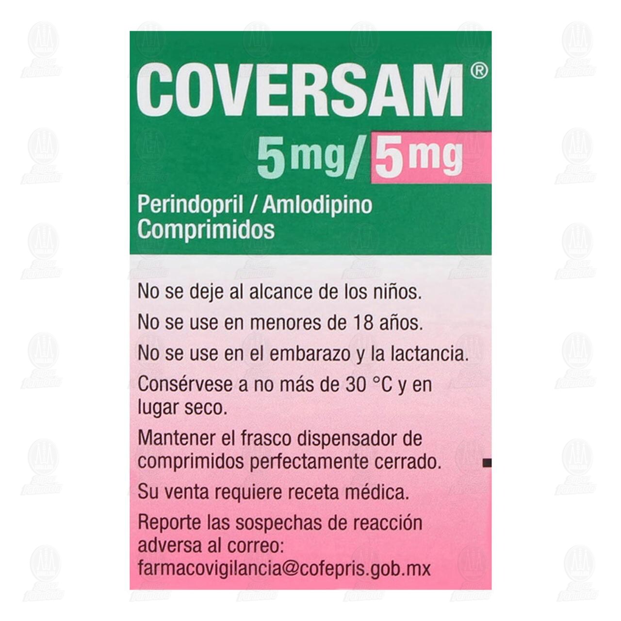 Coversam 5mg/5mg, 30 Comprimidos. image number 2