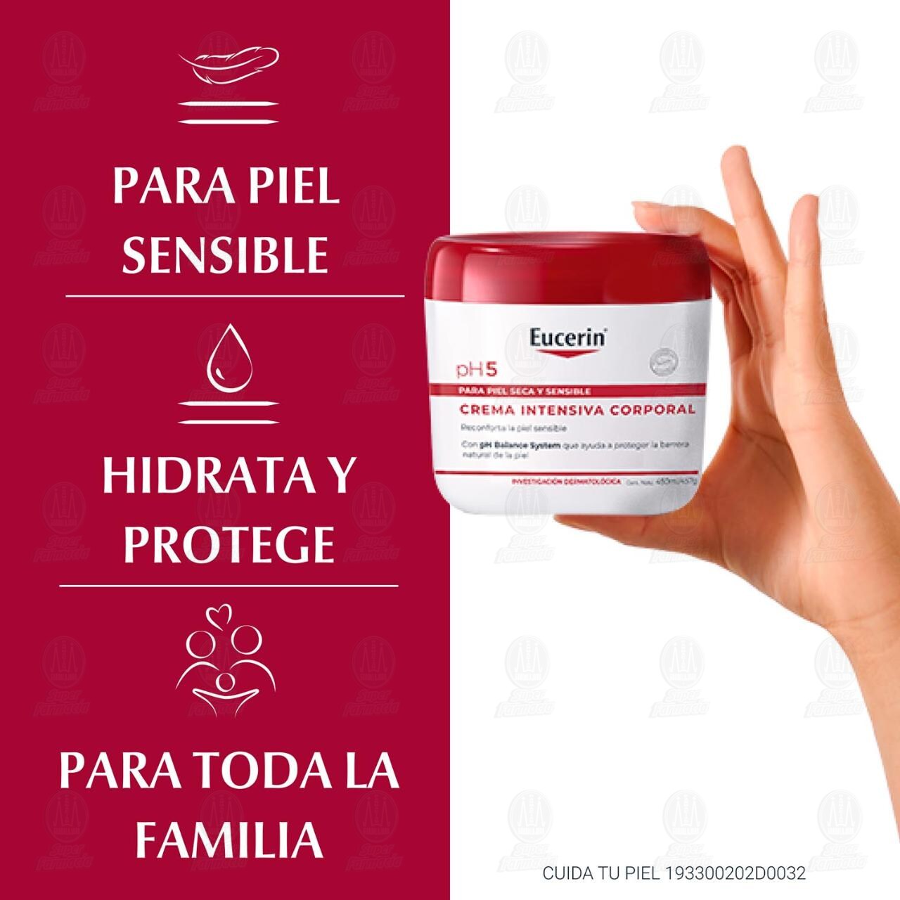 Eucerin pH5 Crema Intensiva Corporal para Piel Seca y Sensible, 450 ml. image number 4