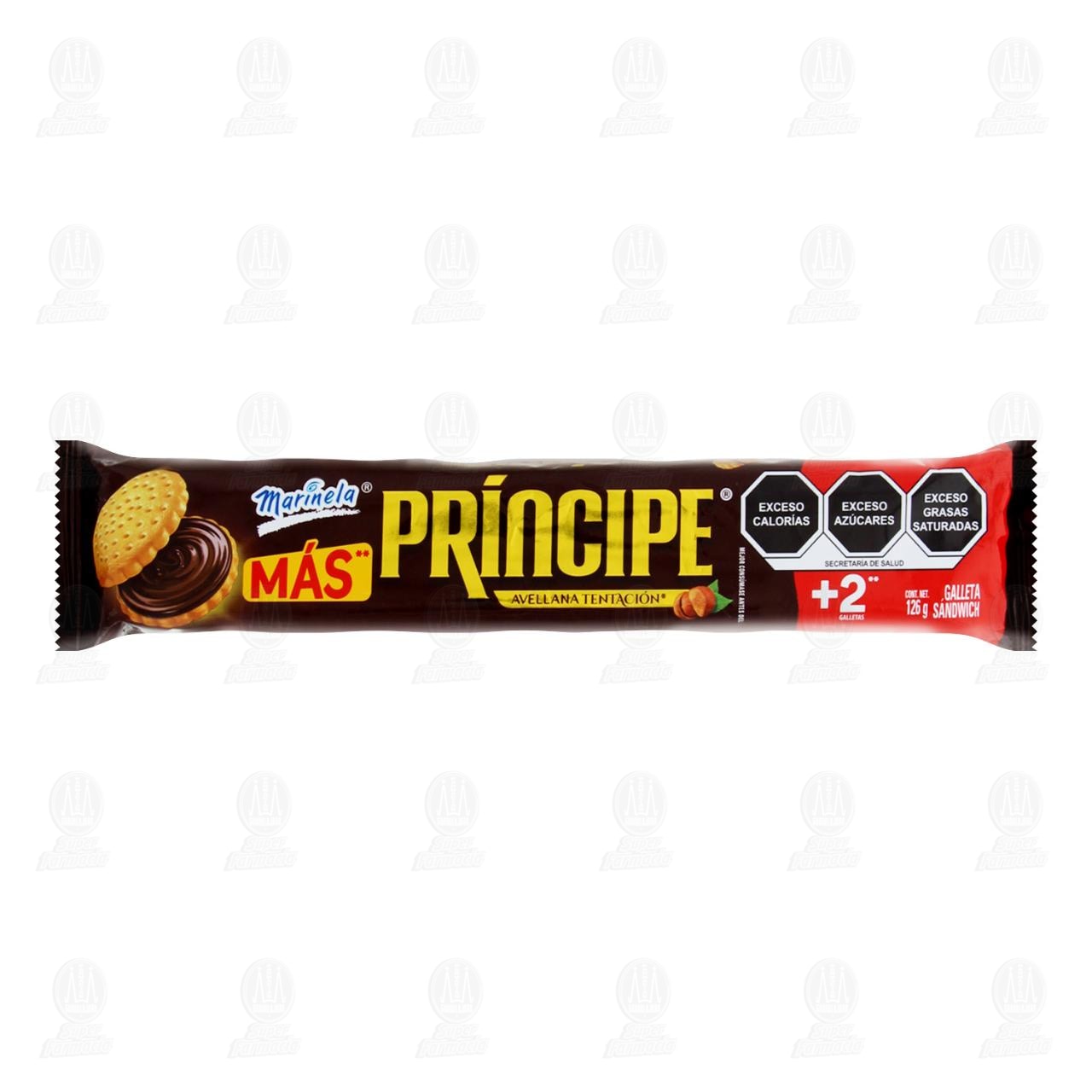 Imagen para Galletas Príncipe Marinela Avellana Tentación, 126 gr.
