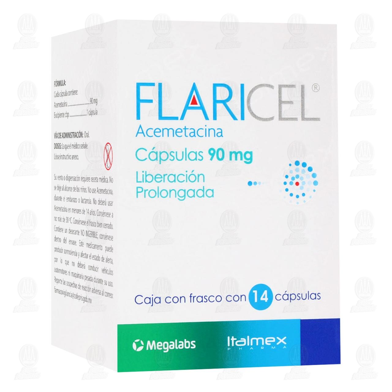 Flaricel 90 mg, 14 Cápsulas. de FLARICEL | Farmacias Guadalajara