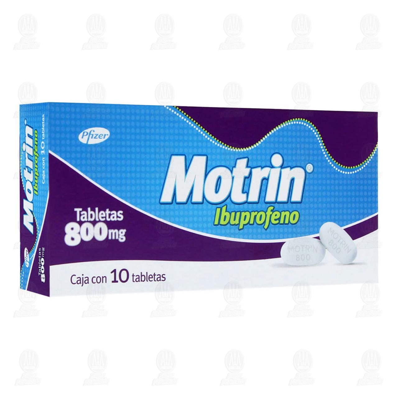 Motrin 800 mg, 10 Tabletas. image number 0