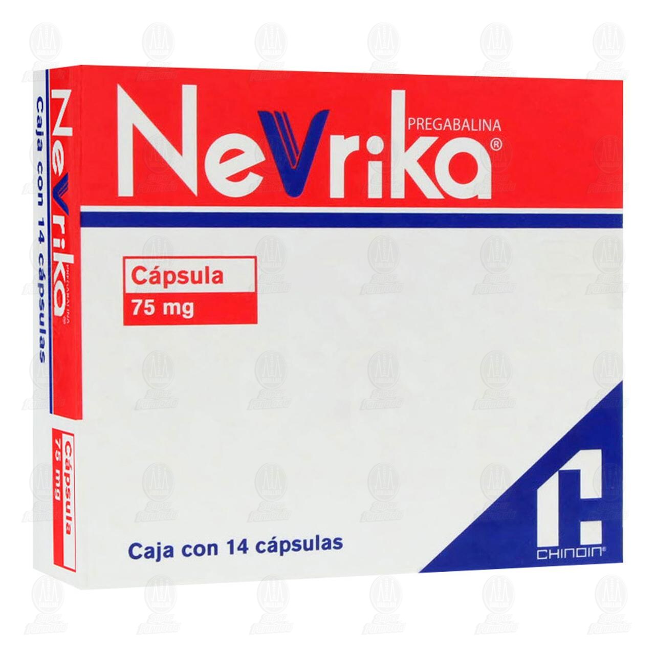 Nevrika 75 mg, 14 C&aacute;psulas. image number 0