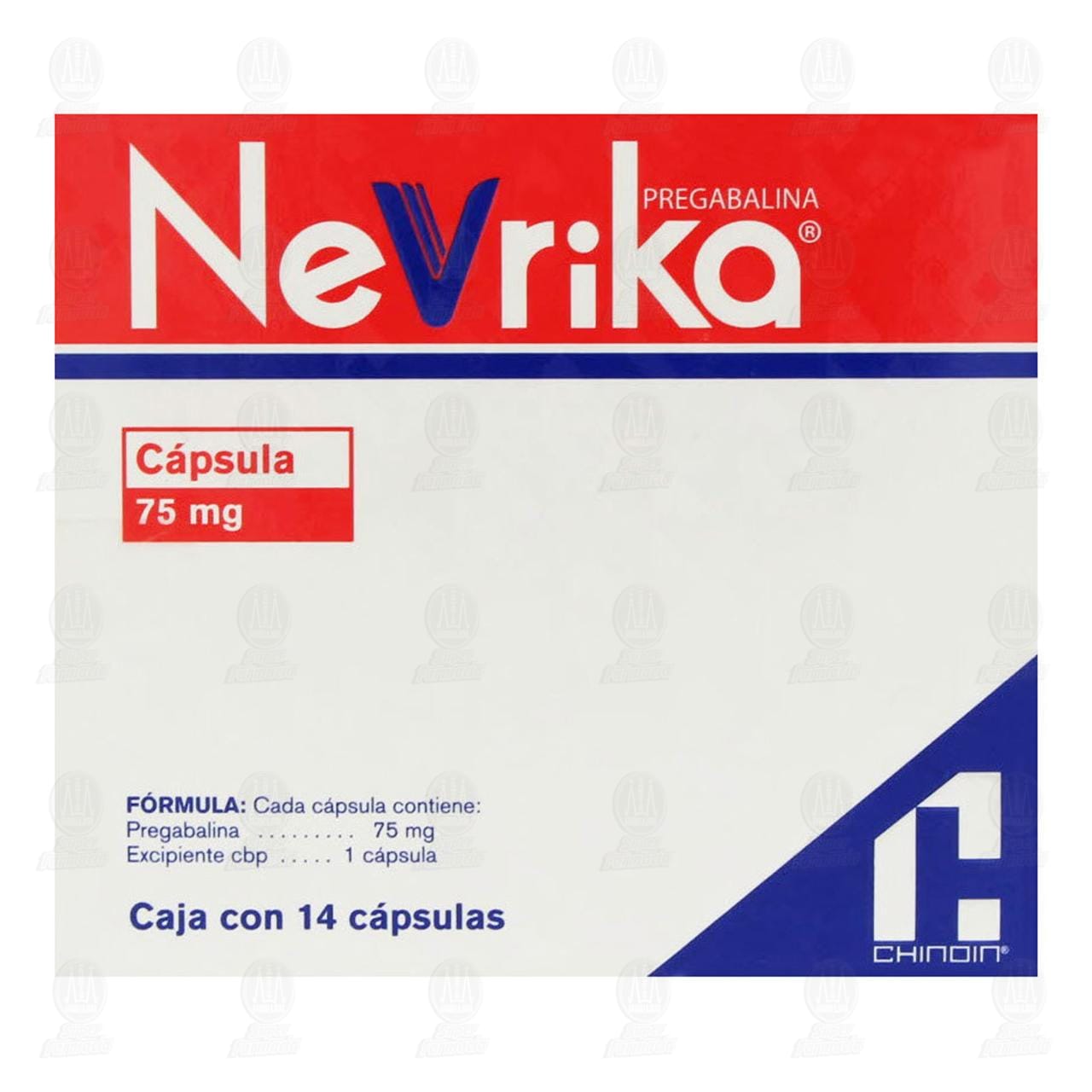 Nevrika 75 mg, 14 C&aacute;psulas. image number 2