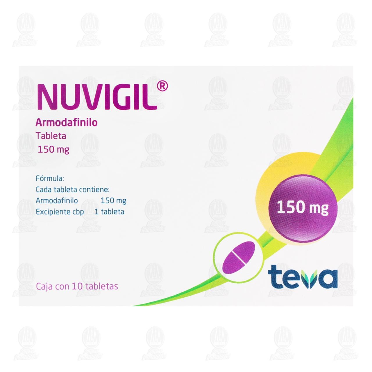Nuvigil 150 mg, 10 Tabletas. image number 2