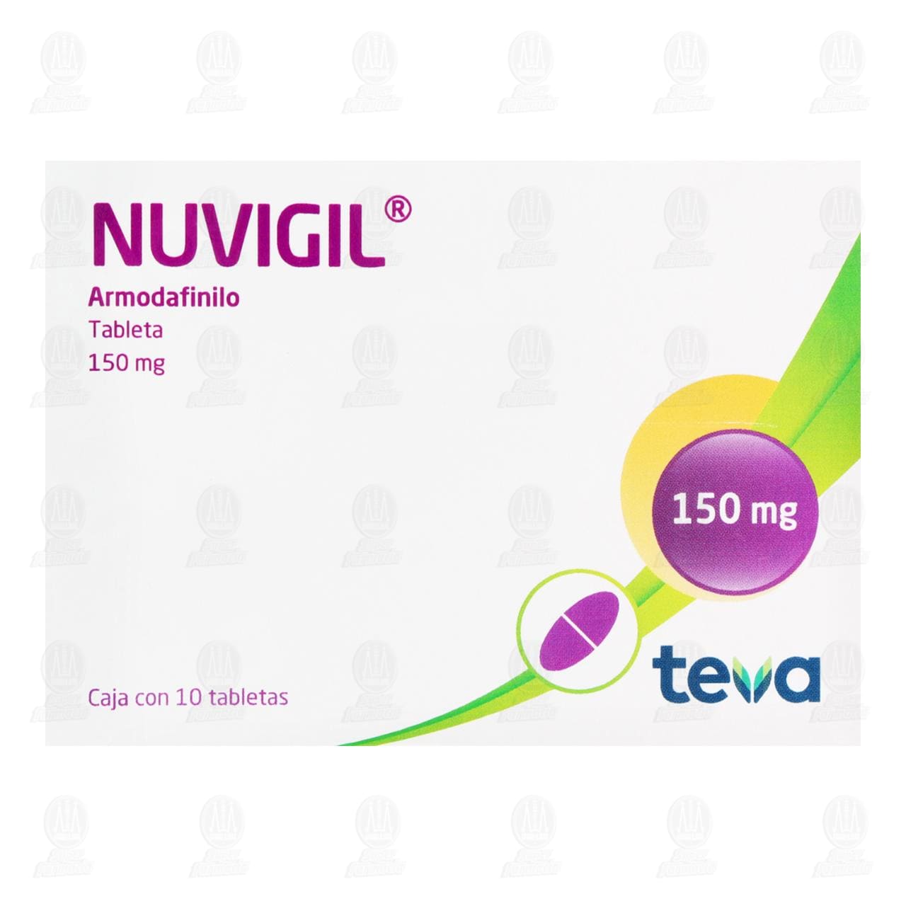 Nuvigil 150 mg, 10 Tabletas. image number 1