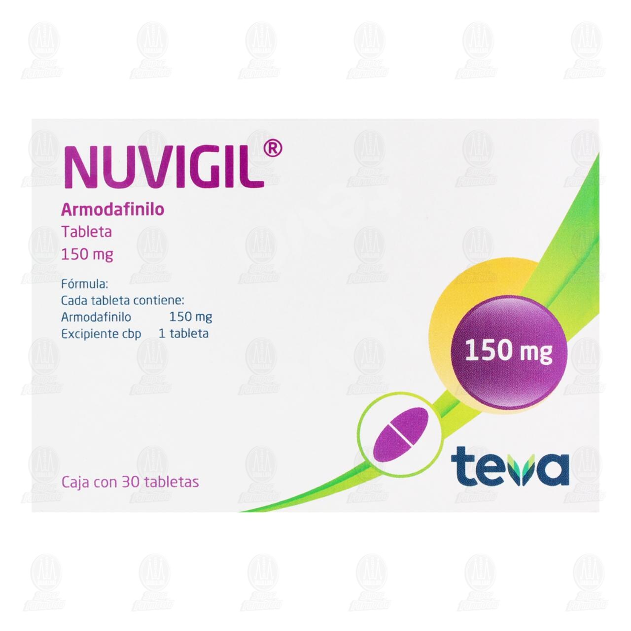 Nuvigil 150 mg, 30 Tabletas. image number 2