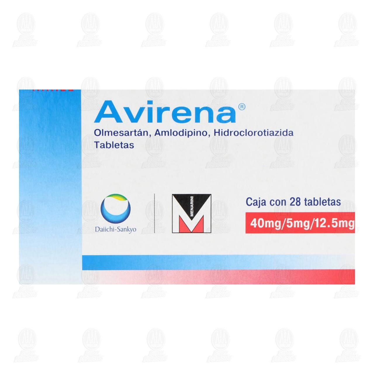 Avirena 40mg/5mg/12.5mg, 28 Tabletas. image number 1