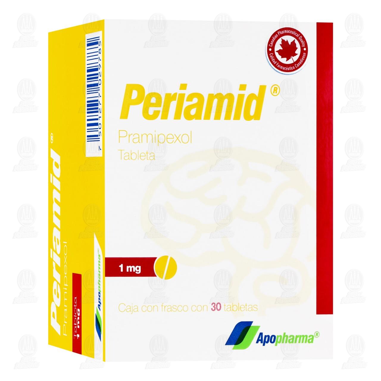 Periamid 1 mg, 30 Tabletas. image number 0
