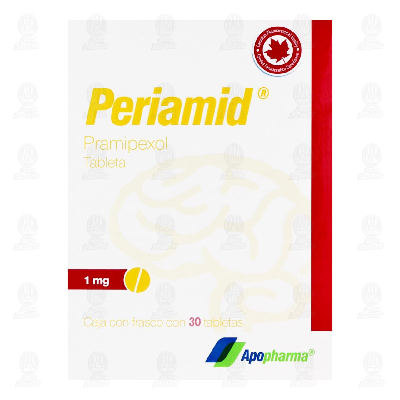 Periamid 1 mg, 30 Tabletas. image number 1