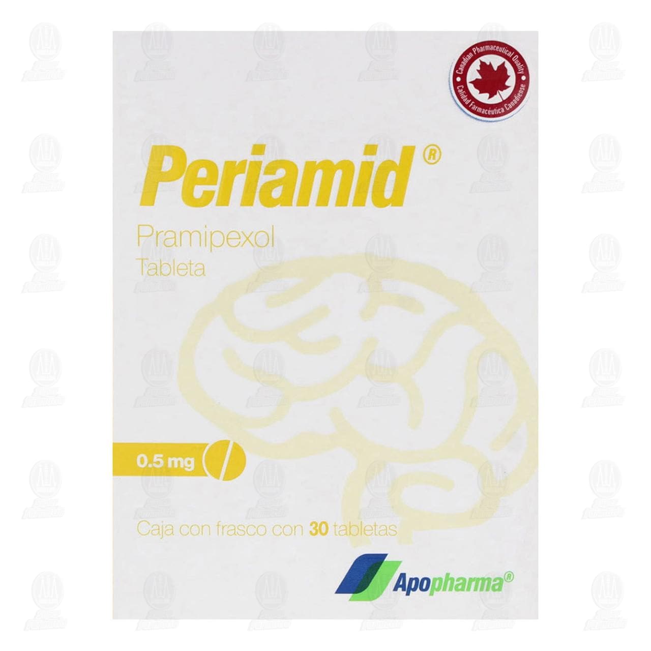 Periamid 0.5 mg, 30 Tabletas. image number 1