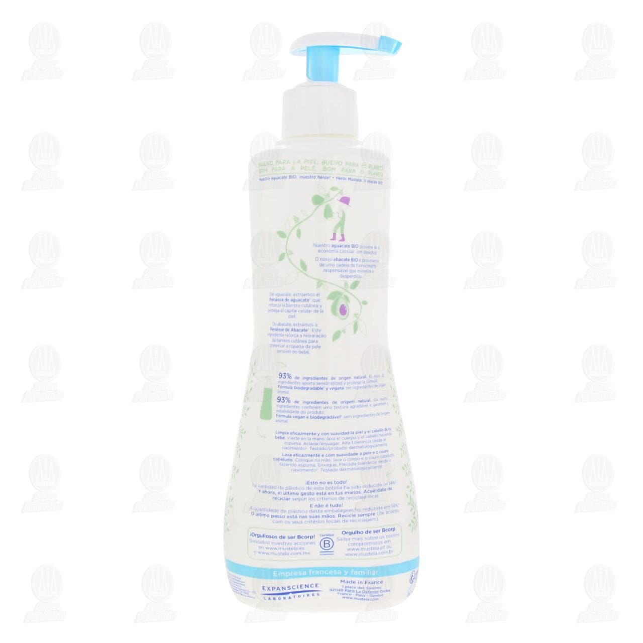 Mustela Gel de Baño Suave Cuerpo y Cabello, 500 ml. image number 2