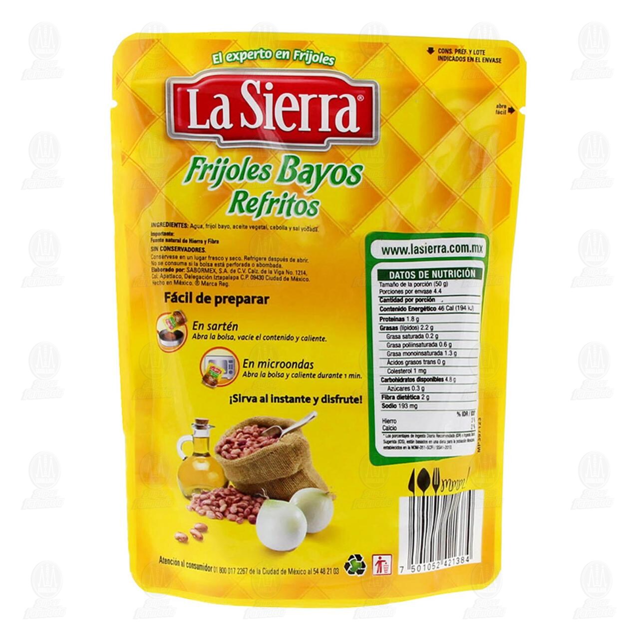 Frijoles La Sierra Bayos Refritos, 220 gr. image number 1