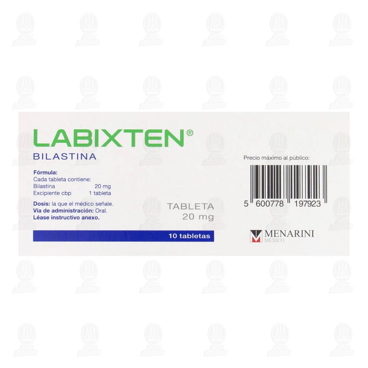 Labixten 20 mg, 10 Tabletas. image number 2