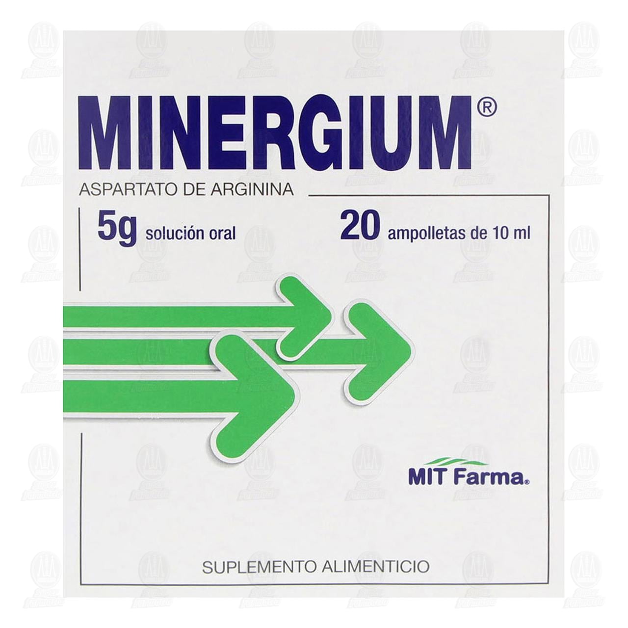 Minergium 5 gr Soluci&oacute;n Oral, 20 Ampolletas 10 ml. image number 1