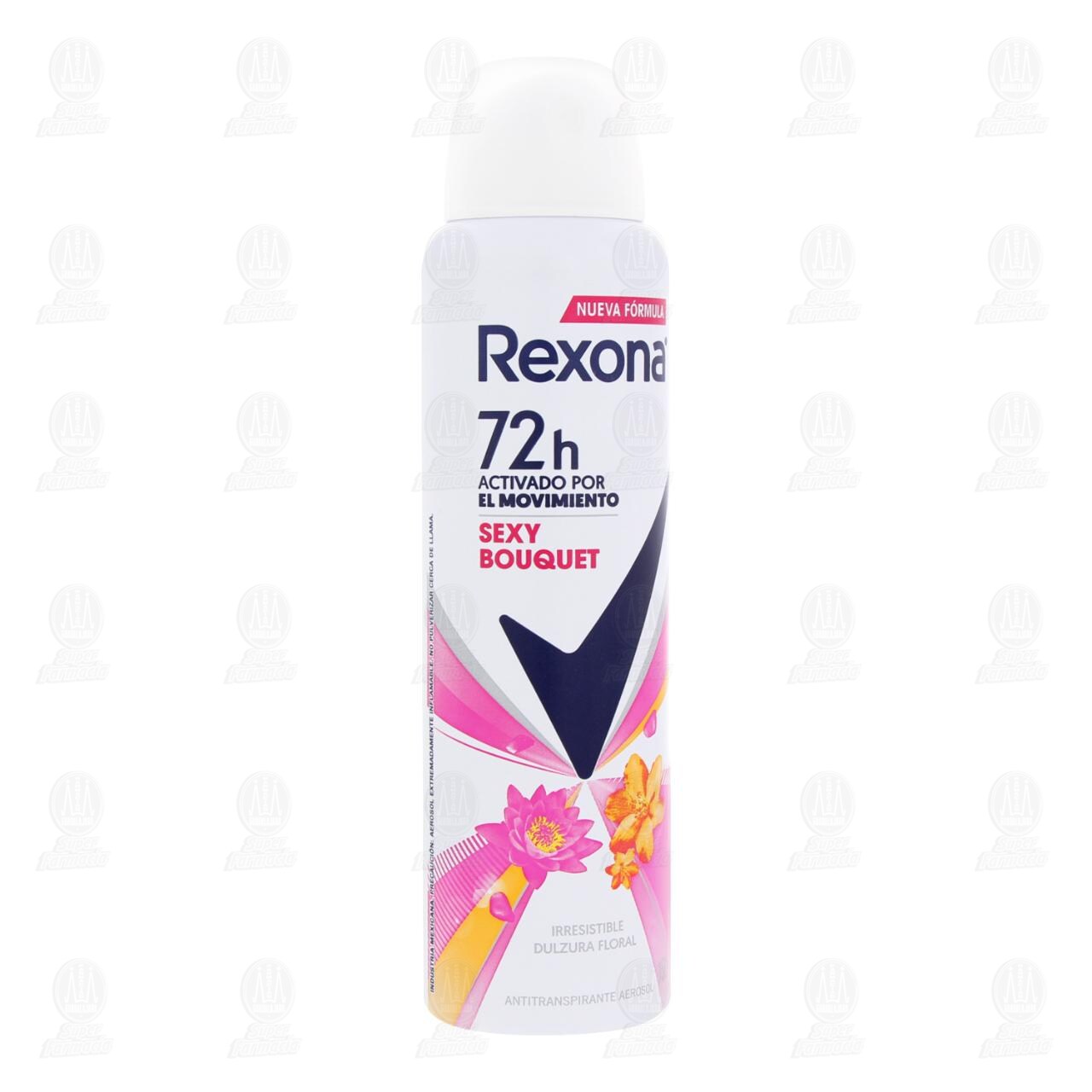Antitranspirante Rexona Sexy Bouquet en Aerosol, 150 ml.