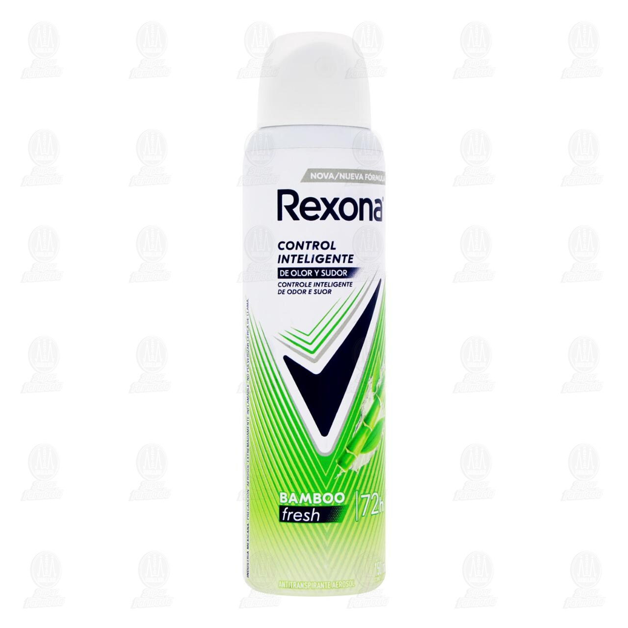 Antitranspirante Rexona Bamboo Fresh en Aerosol, 150 ml.