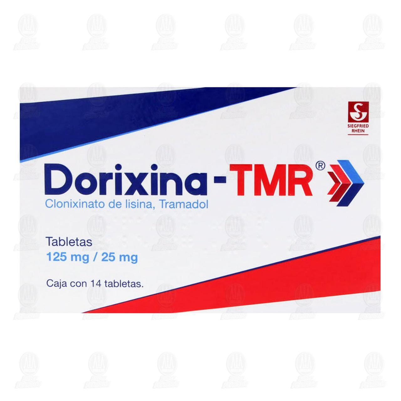 Dorixina-TMR 125mg/25mg, 14 Tabletas. image number 1