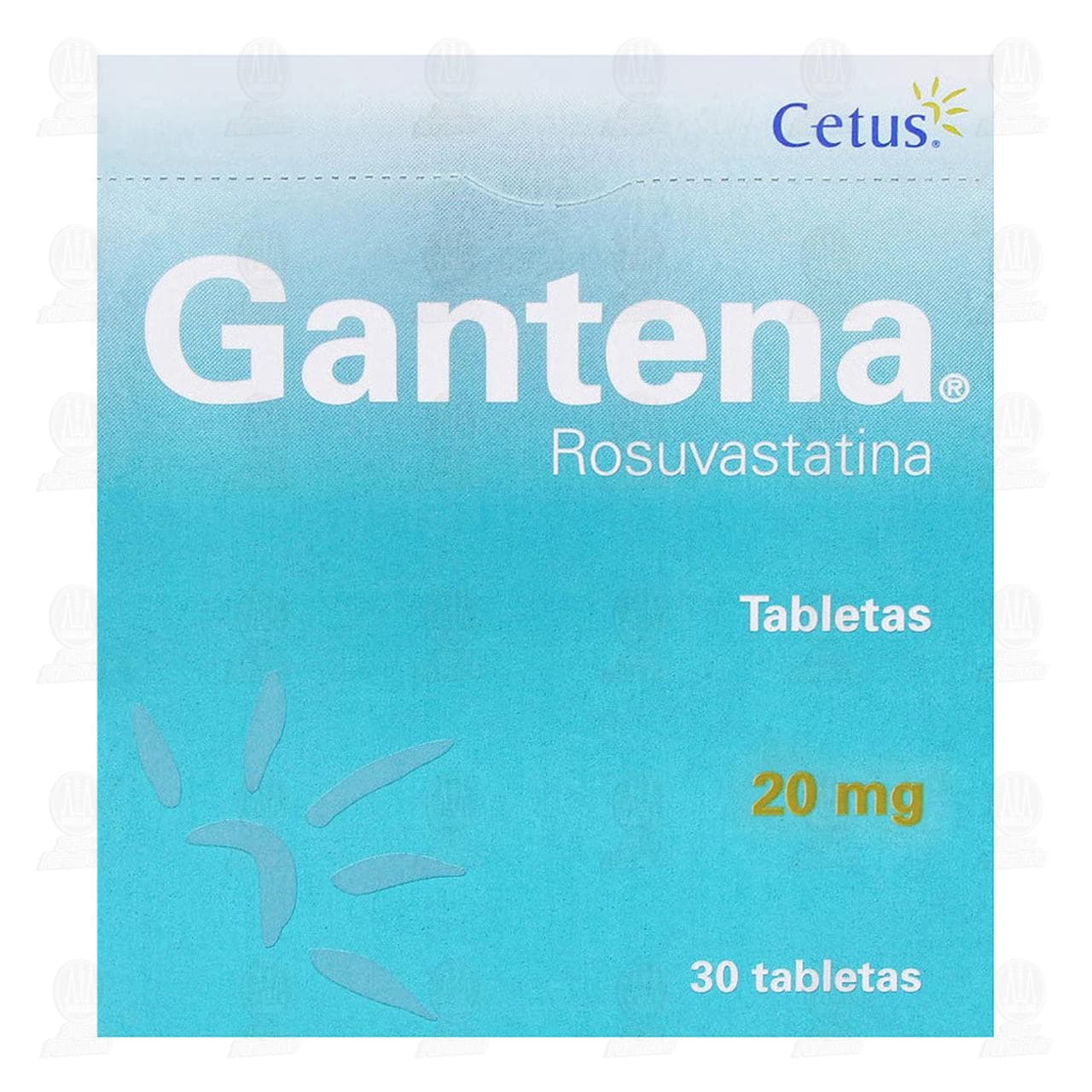 Gantena 20 mg, 30 Tabletas. image number 1