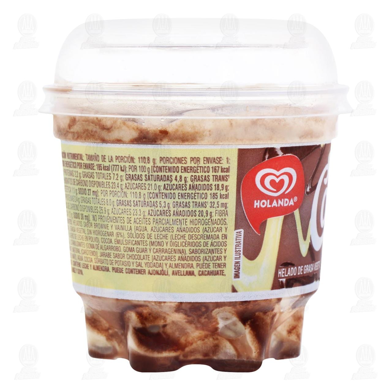 Helado Holanda Cornetto Sabor Brownie y Vainilla, 190 ml. image number 3