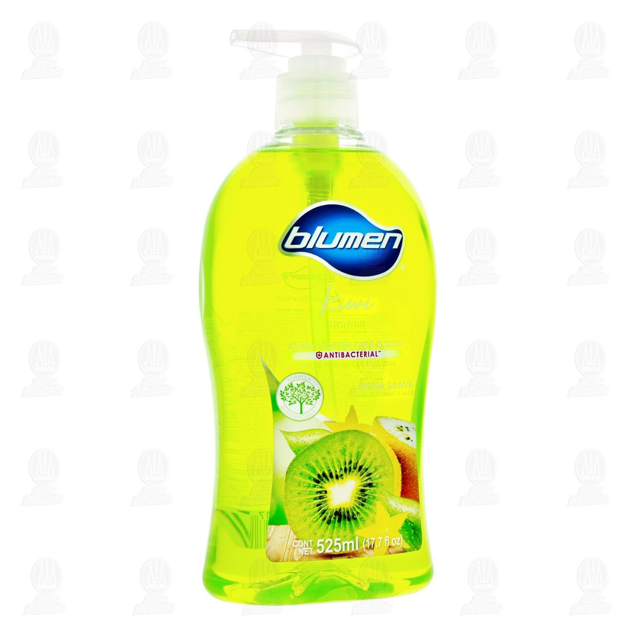 Jab&oacute;n L&iacute;quido Blumen Kiwi Starfruit para Manos, 525 ml. image number 0