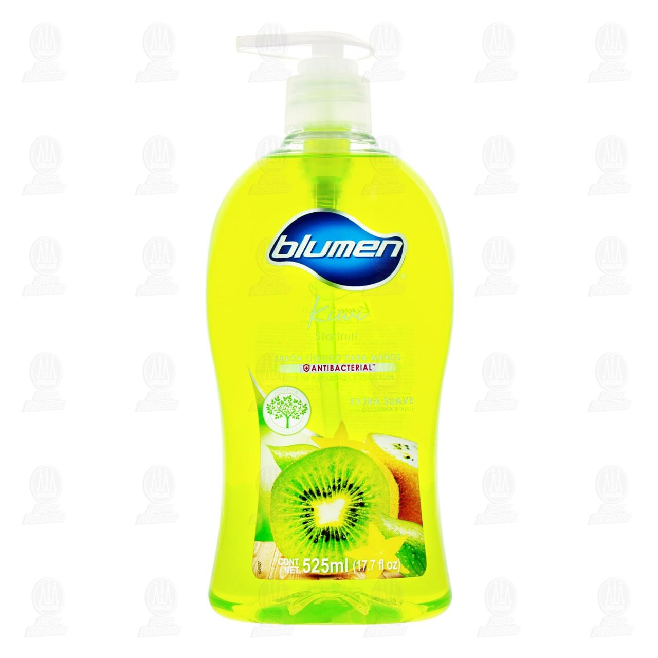 Jab&oacute;n L&iacute;quido Blumen Kiwi Starfruit para Manos, 525 ml. image number 1