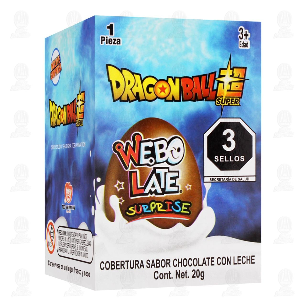 Imagen para Huevo de Chocolate Webo Late Sorpresa Dragon Ball, 20 gr.