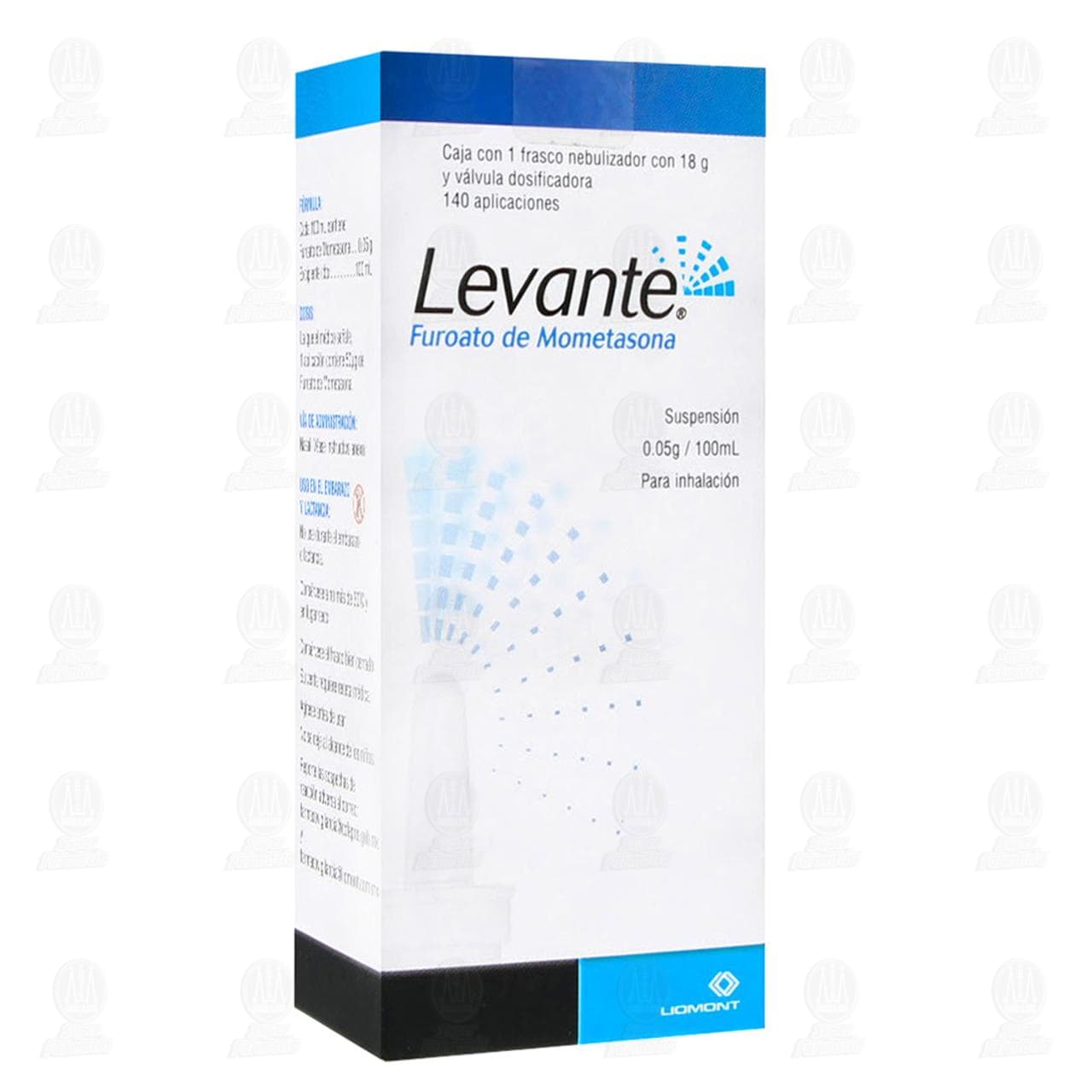 Levante Suspensi&oacute;n para Inhalaci&oacute;n 0.05gr/100ml, 18 gr 140 Aplicaciones. image number 0