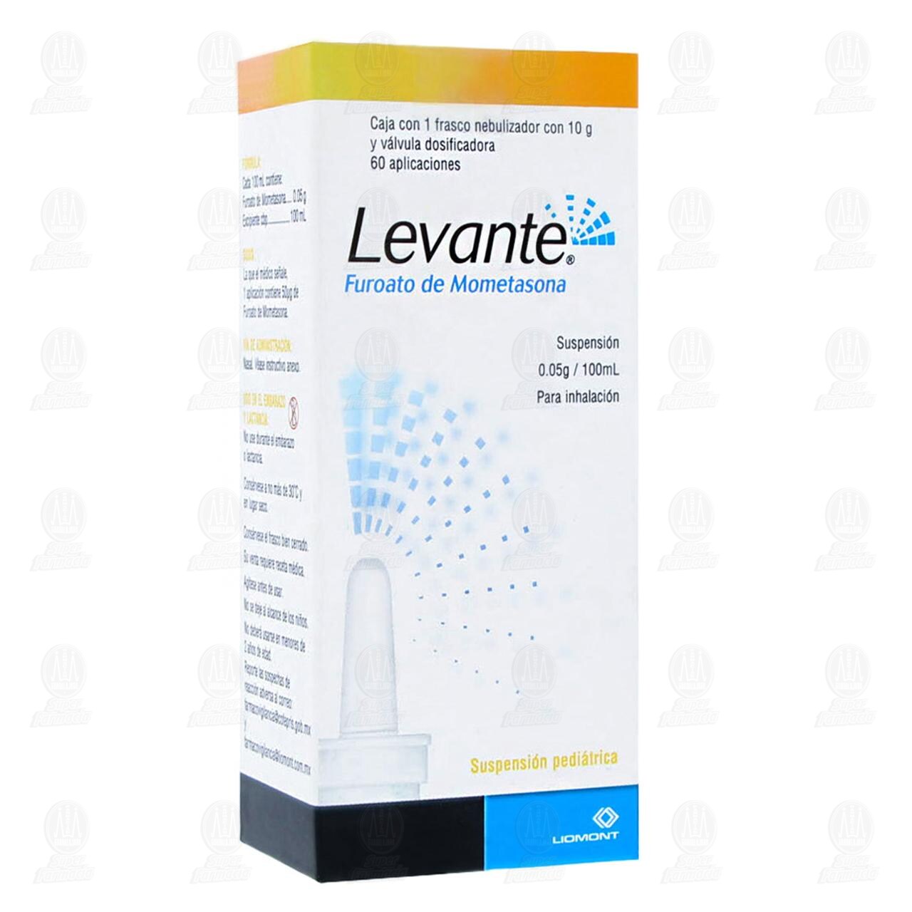 Levante Suspensi&oacute;n para Inhalaci&oacute;n .05gr/100ml, 10 gr 60 Aplicaciones. image number 0