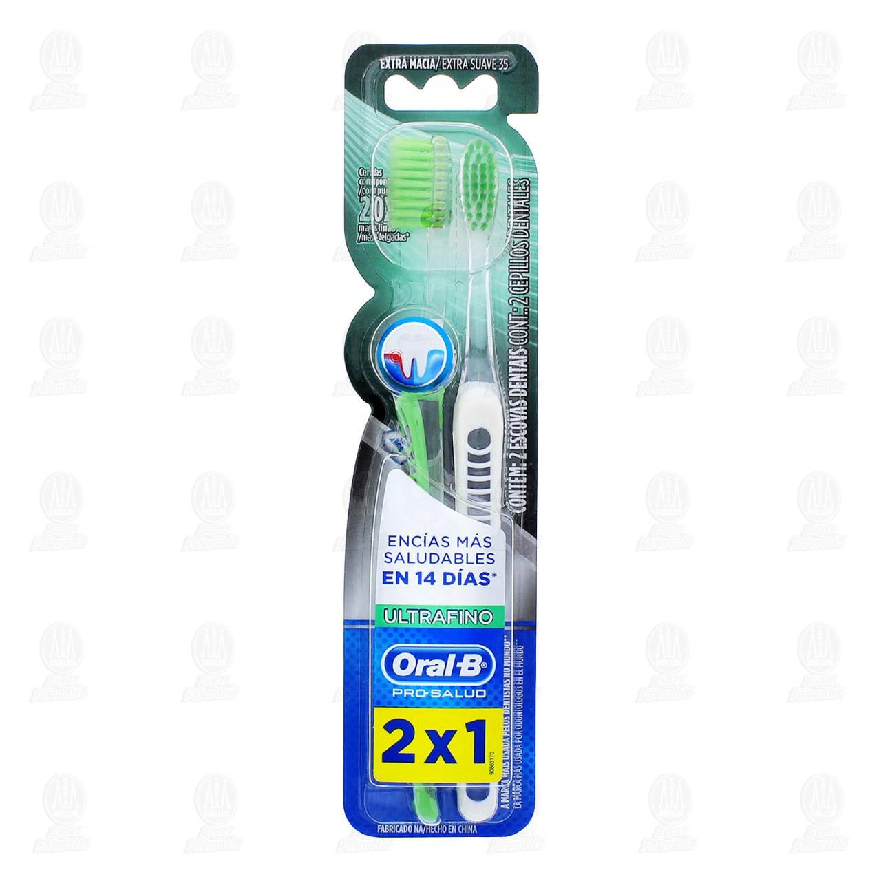 CEPILLO ULTRAFINO 35S CON 2 ORAL-B