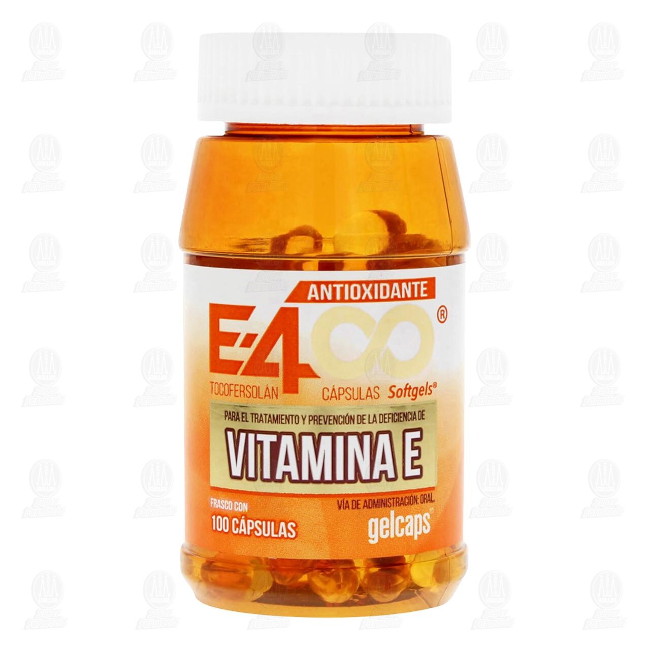 Vitamina E-400, 100 Cápsulas Gelcaps. image number 1