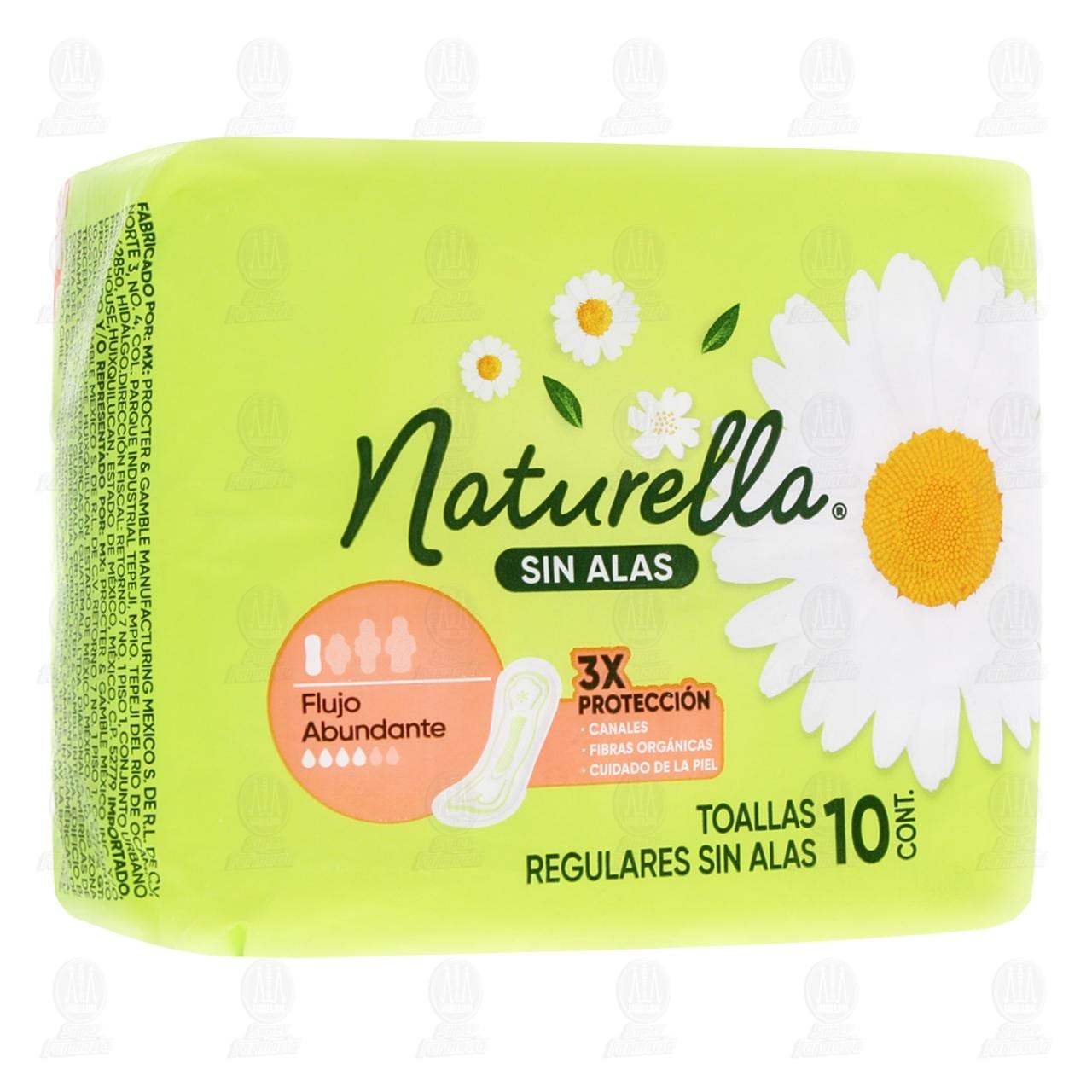 Toallas Femeninas Naturella Sin Alas, 10 pzas.