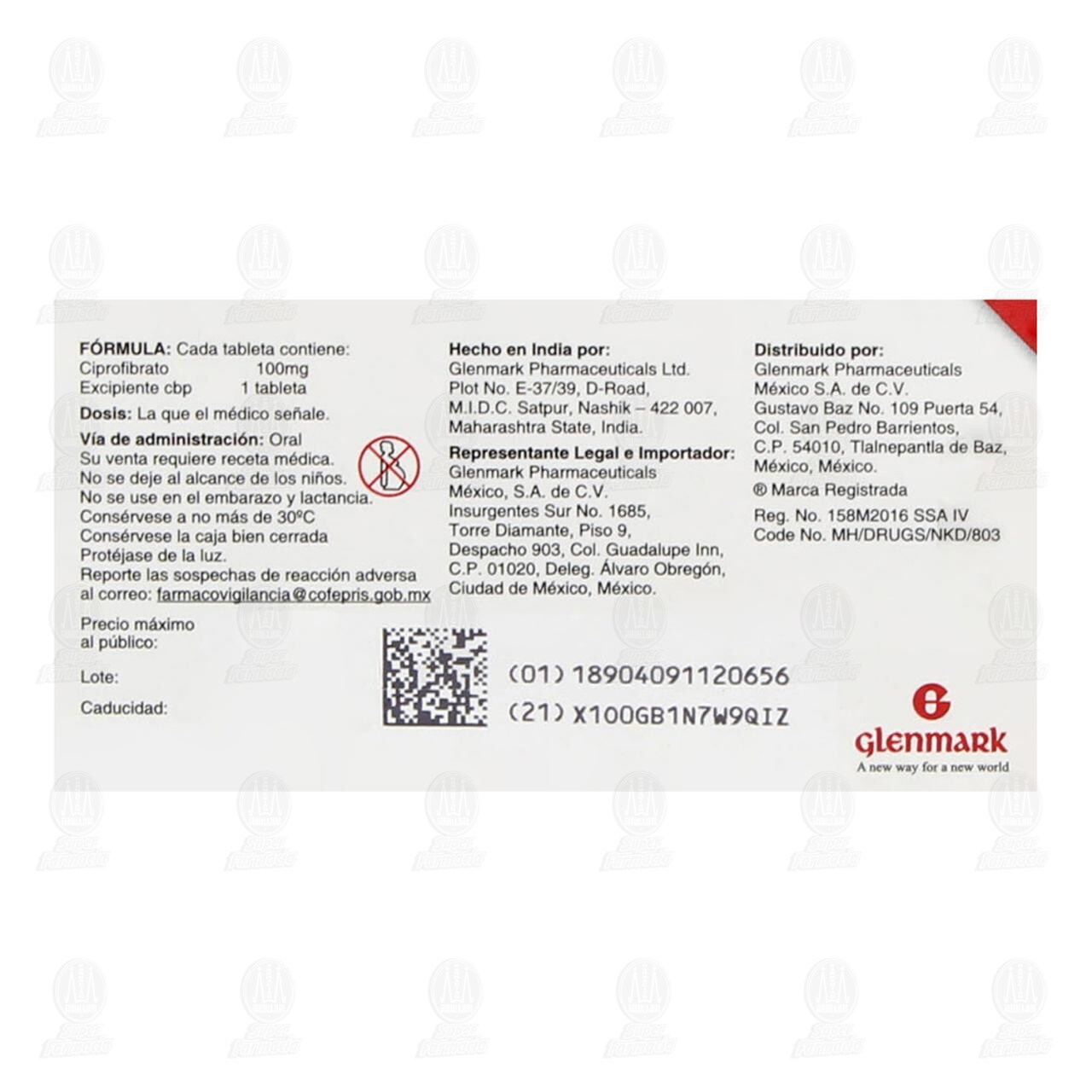 Blaxadasine 100 mg, 30 Tabletas. image number 2