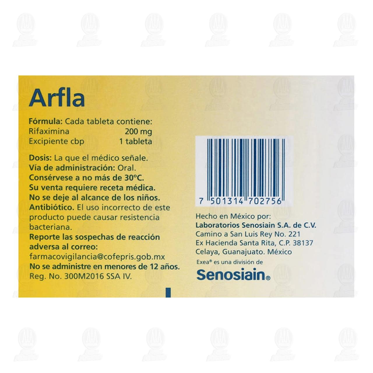 Arfla 200 mg, 28 Tabletas. image number 2