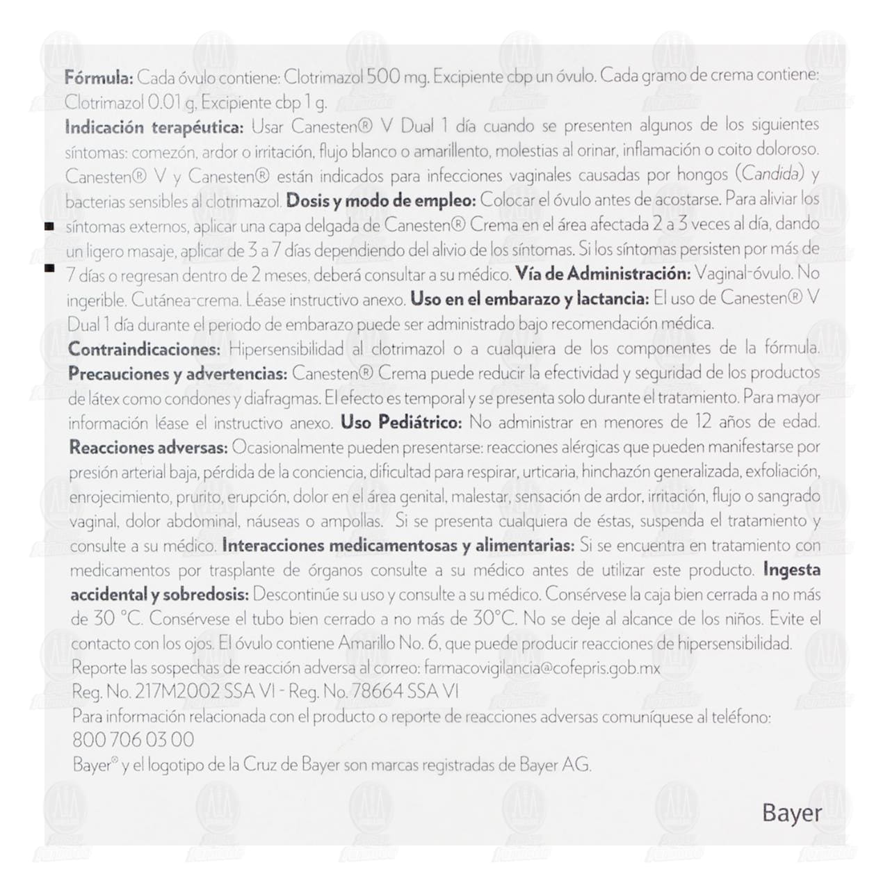 Canesten V Dual 1 D&iacute;a, 1 &Oacute;vulo y Crema. image number 2