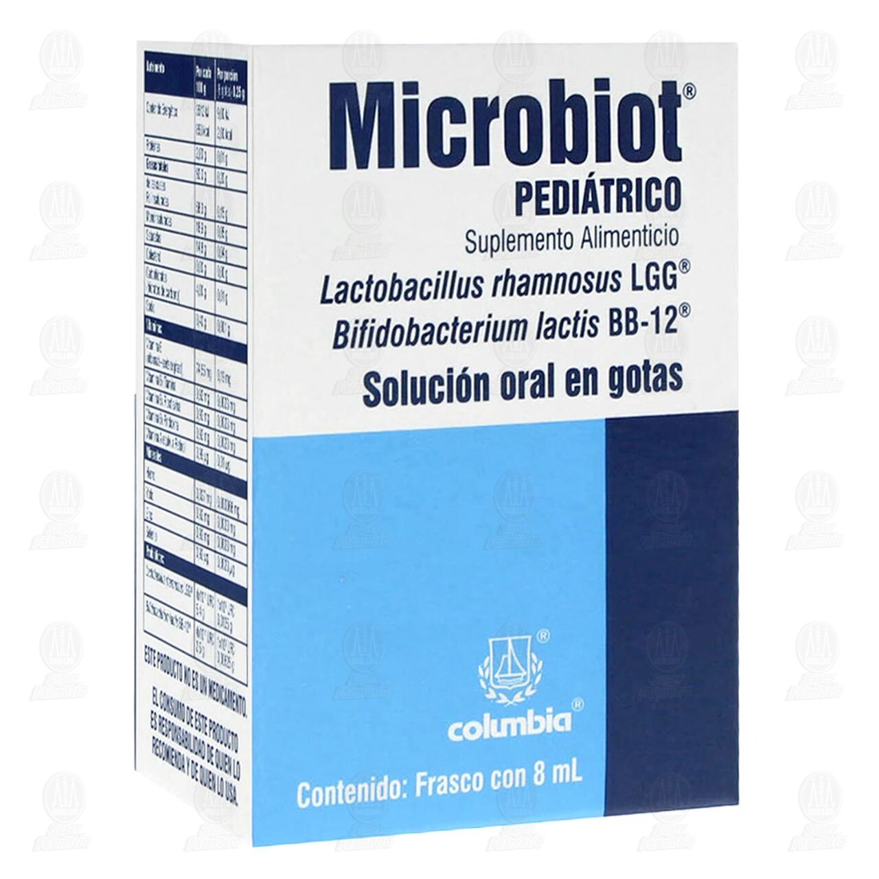 Microbiot Pedi&aacute;trico Soluci&oacute;n Oral Gotas, 8 ml. image number 0