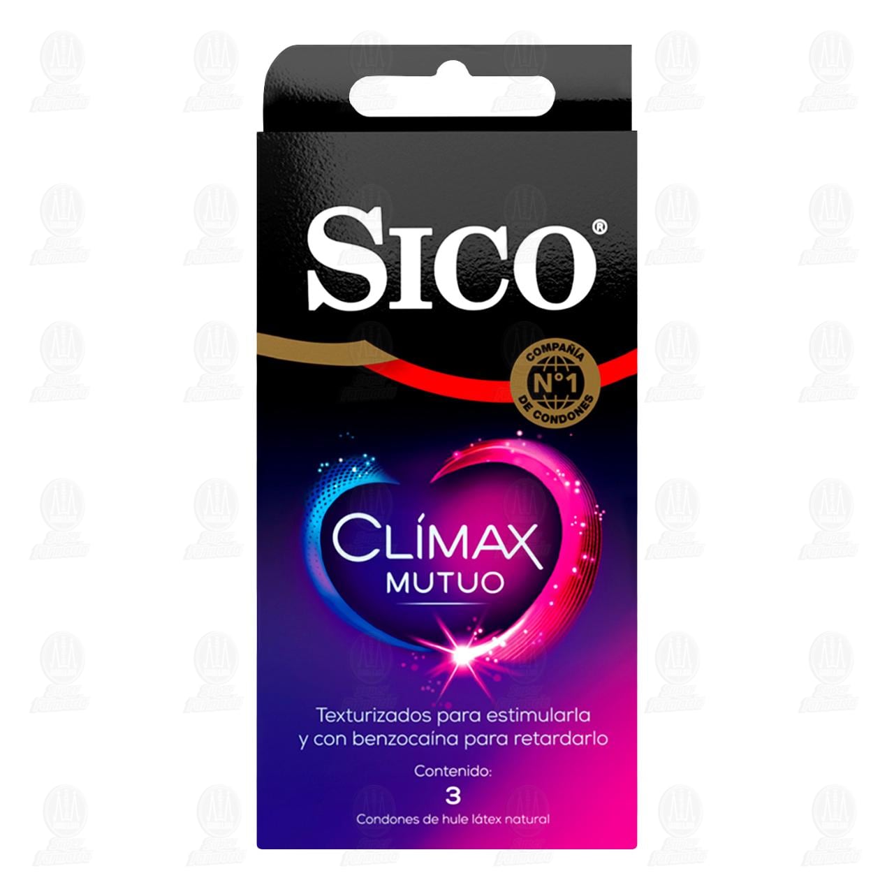 Imagen para Sico Clímax Mutuo, 3 Condones de Látex.