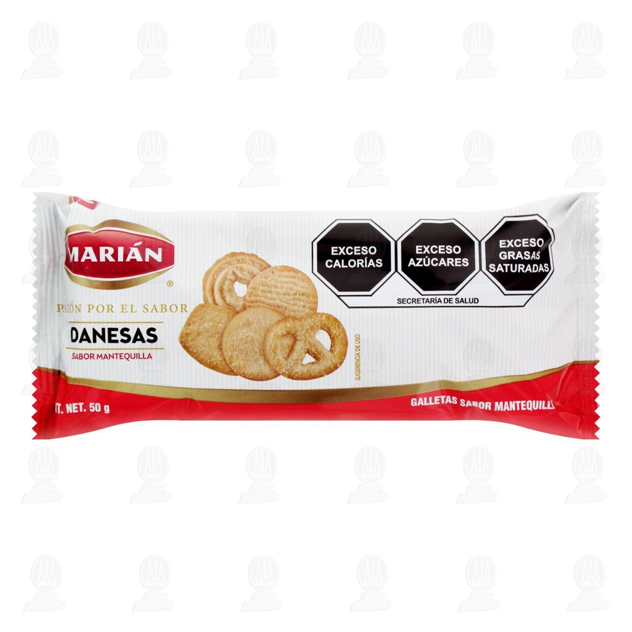 Galleta Mari&aacute;n Danesas Sabor Mantequilla, 50 gr. image number 0