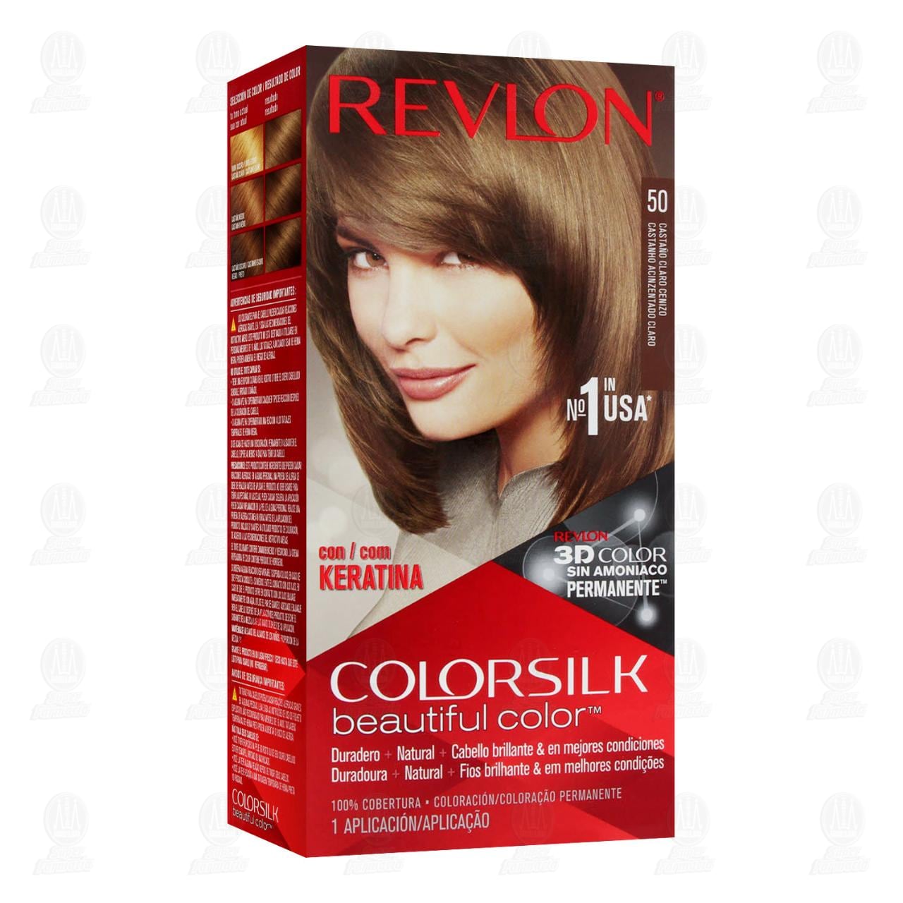 Imagen para Tinte ColorSilk Beautiful Color Castaño Claro Cenizo (50).