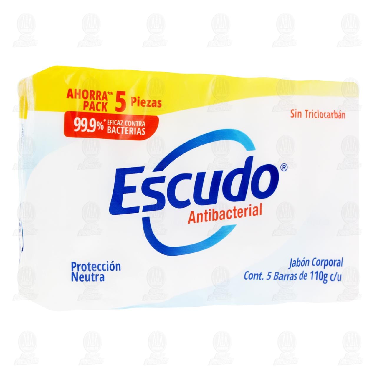 Jabón Corporal Escudo Antibacterial Protección Neutra, 5 pzas. image number 0