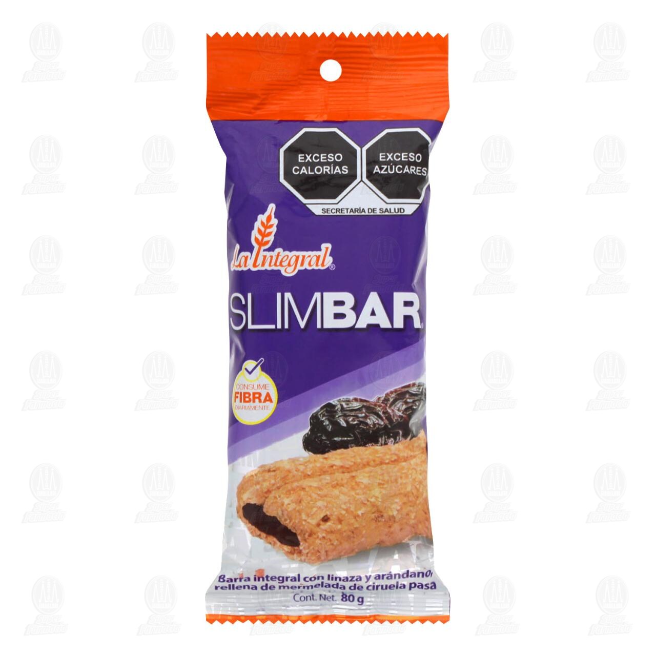 Barra La Integral SlimBar con Linaza y Ar&aacute;ndano, 80 gr. image number 0