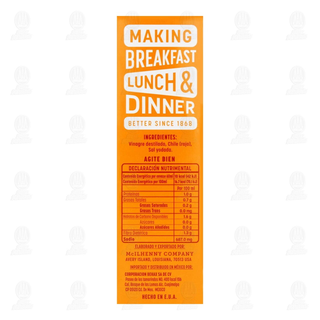 Salsa Picante Tabasco, 60 ml. image number 2