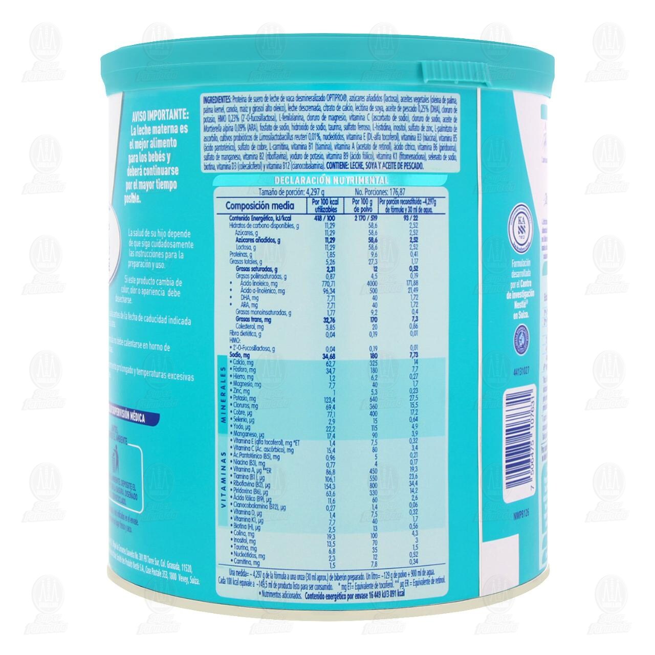 F&oacute;rmula Infantil NAN 1 Optimal Pro, 760 gr. image number 2