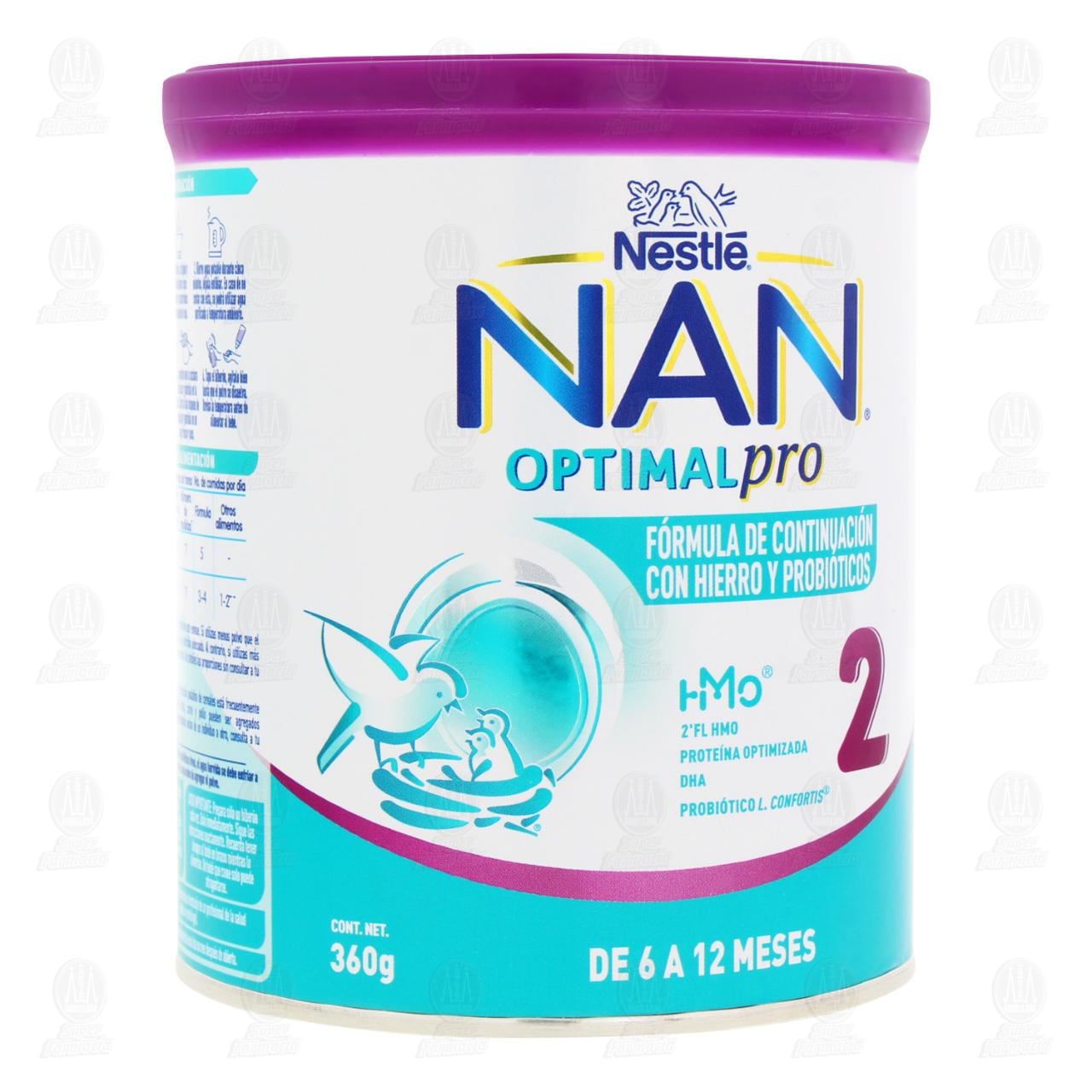 Fórmula Infantil NAN 2 Optimal Pro de 6 a 12 Meses, 360 gr.