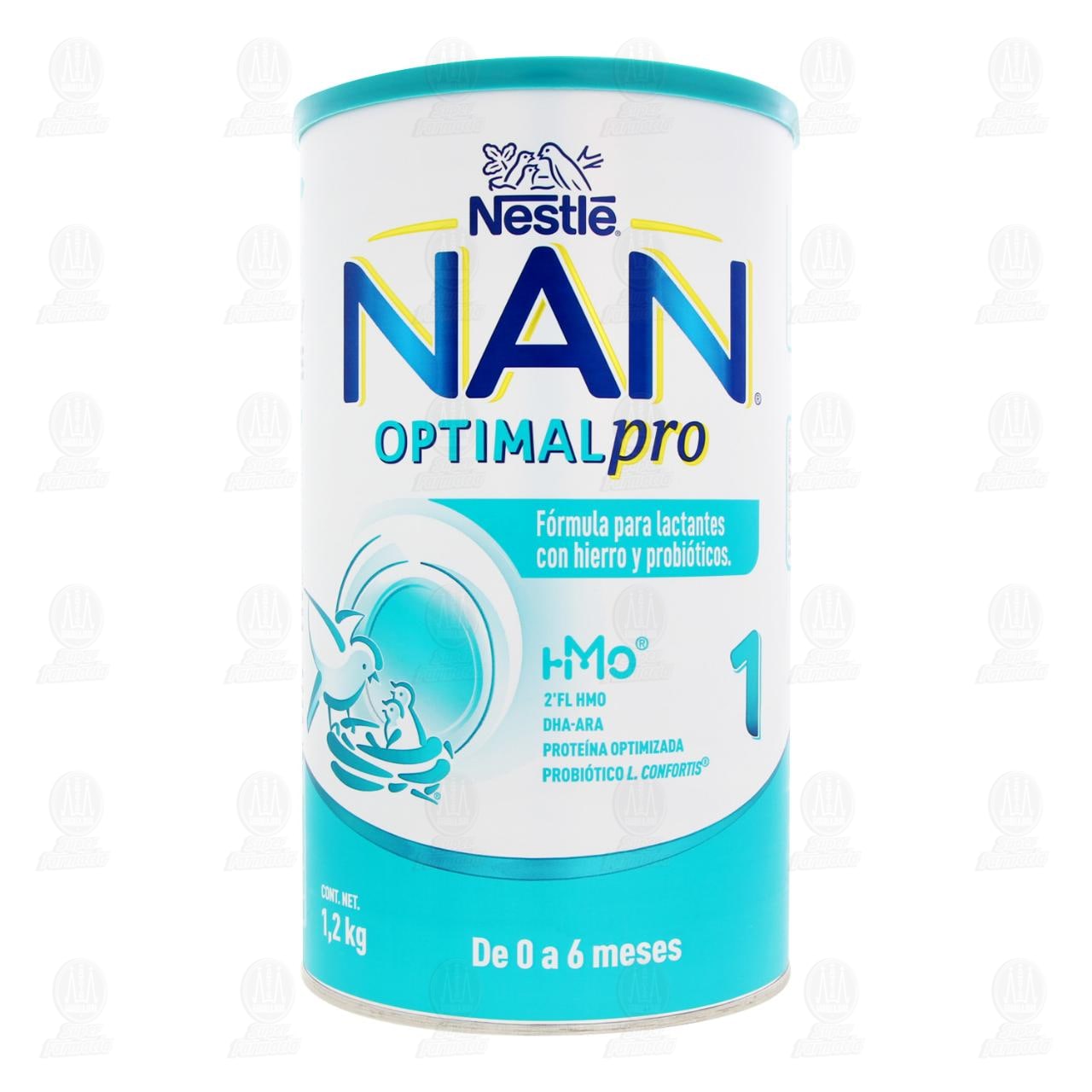 Fórmula Infantil NAN 1 Optimal Pro de 0 a 6 Meses, 1.2 kg.